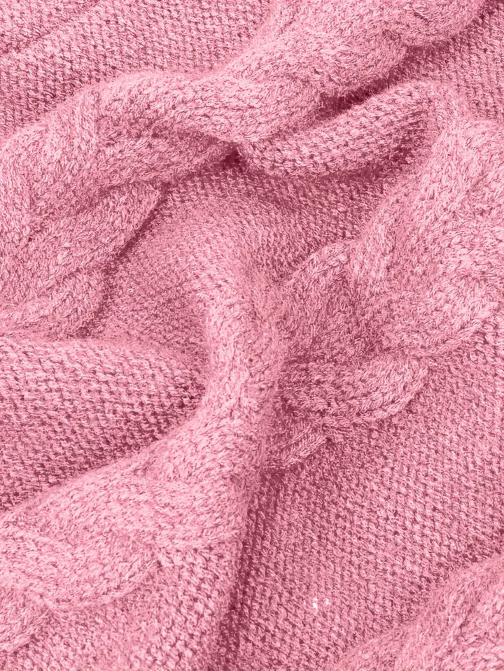 Valéria | Long Winter Cable-Knit Sweater