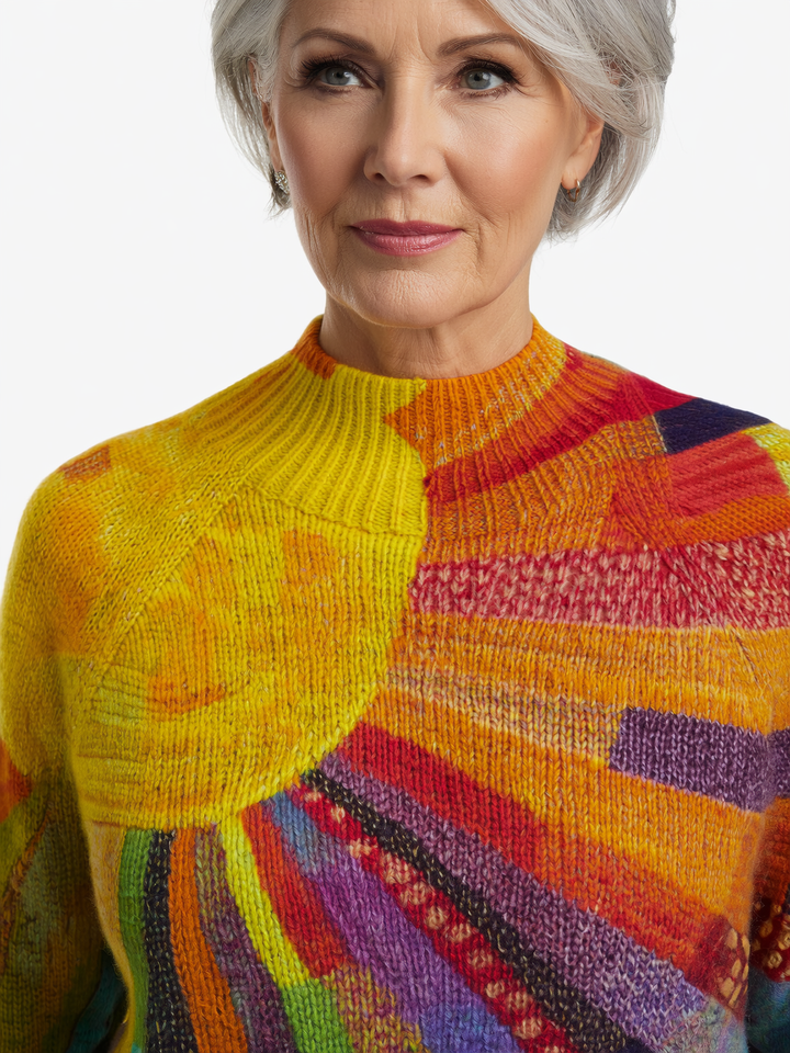Piper - Cheerful Colorful Turtleneck Sweater