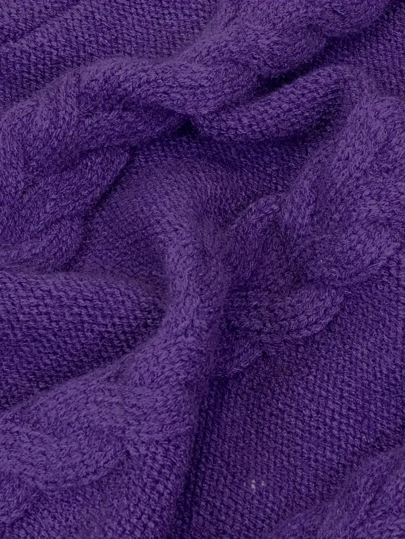 Valéria | Long Winter Cable-Knit Sweater