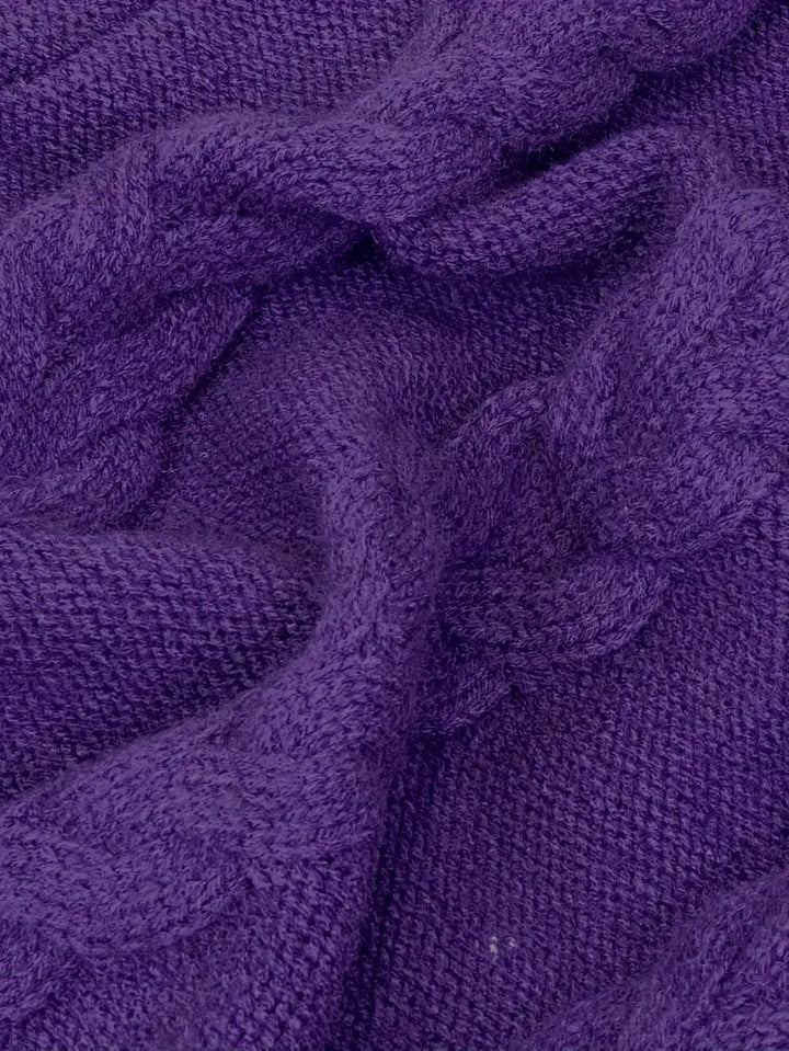 Valéria | Long Winter Cable-Knit Sweater