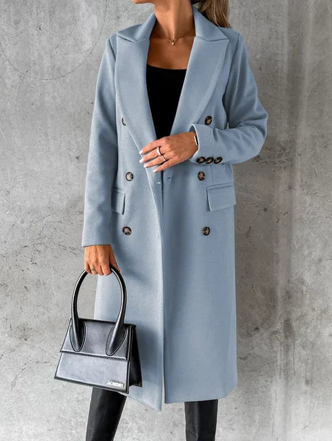 Jolie | Longline Coat with Softly Tailored Structure for Women