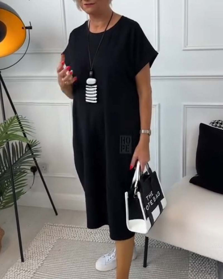 Cleo - Stylish Short Sleeved Dress