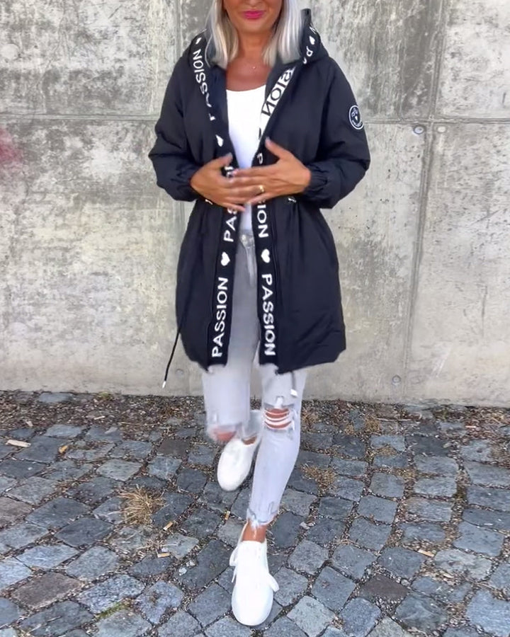 Vanessa | Casual Zip Up Jacket with Adjustable Drawstring for Women