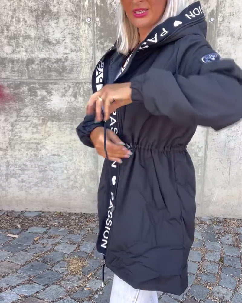 Vanessa | Casual Zip Up Jacket with Adjustable Drawstring for Women