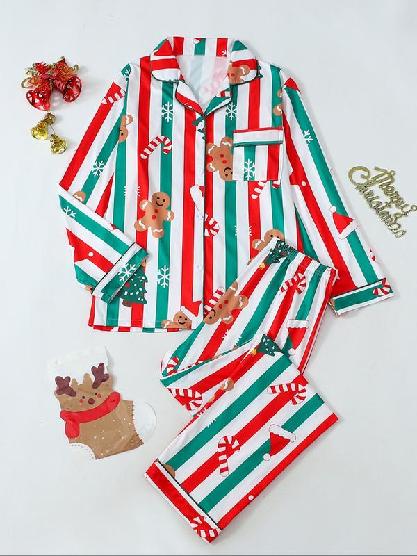 Olivia | Soft Breathable Christmas Pyjama Set with Festive Print for Women
