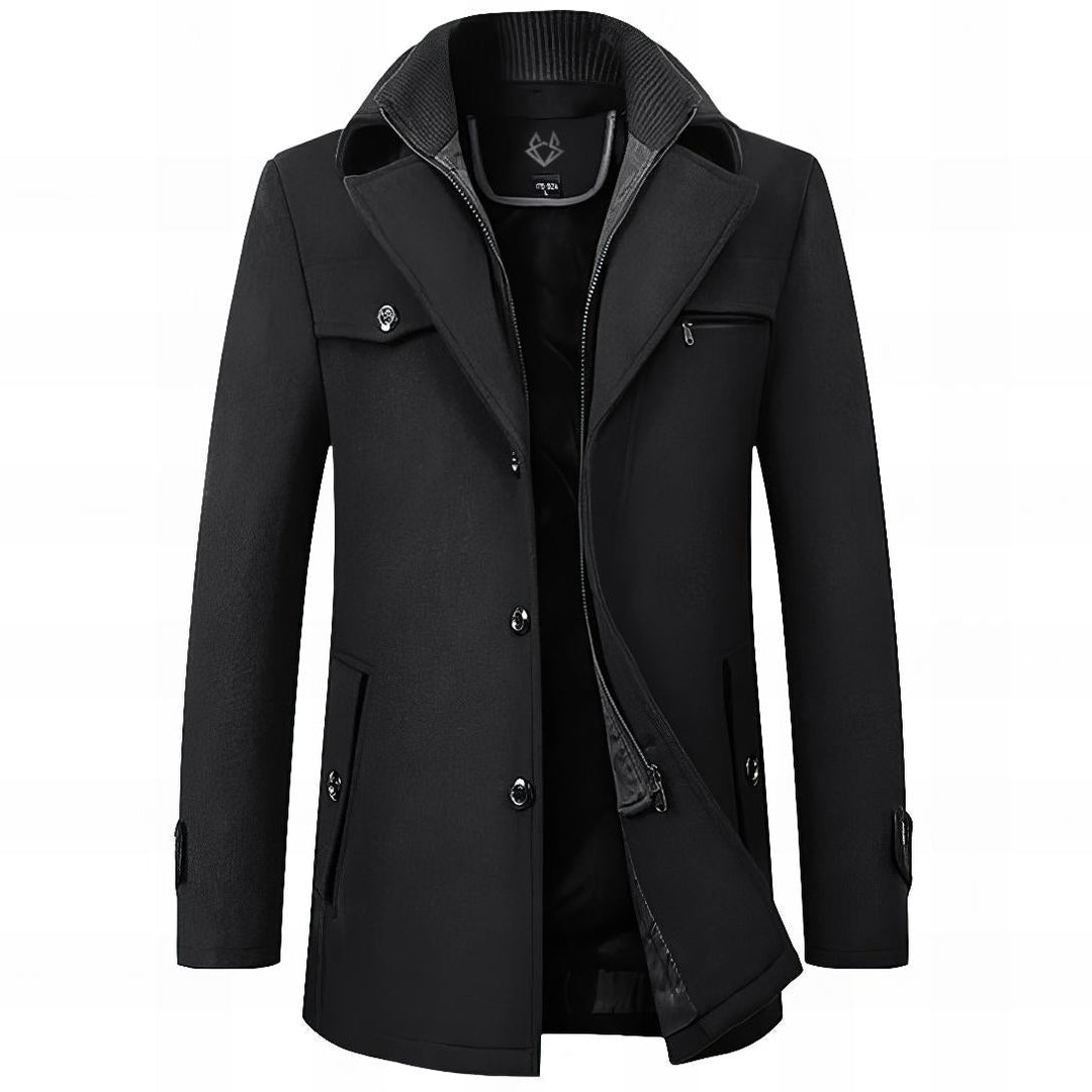 Elegant Structured Coat For Men