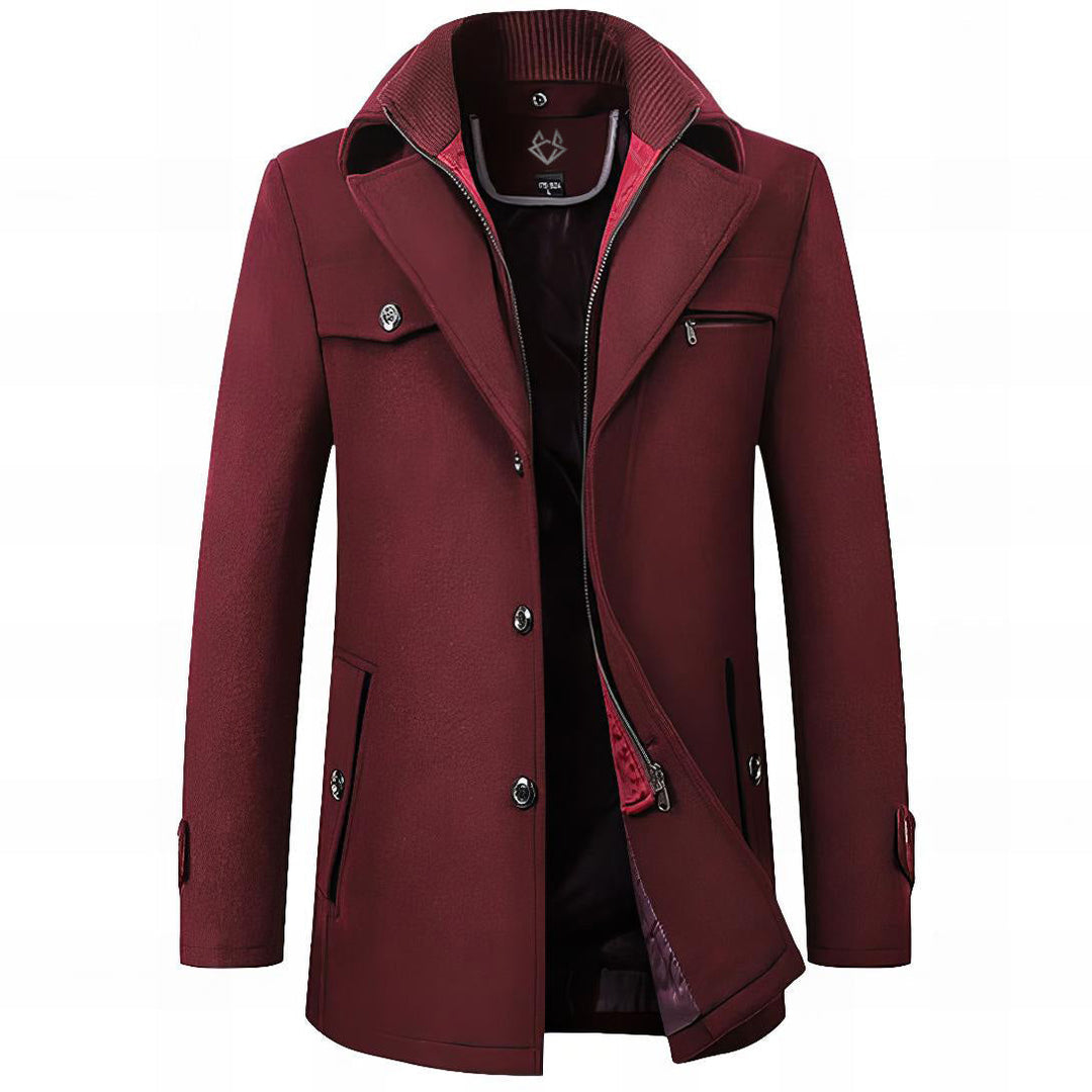 Elegant Structured Coat For Men