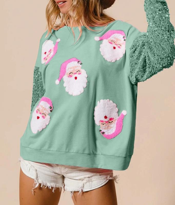 Brianna | Sparkly Christmas Pullover Sweater with Festive Shine for Women