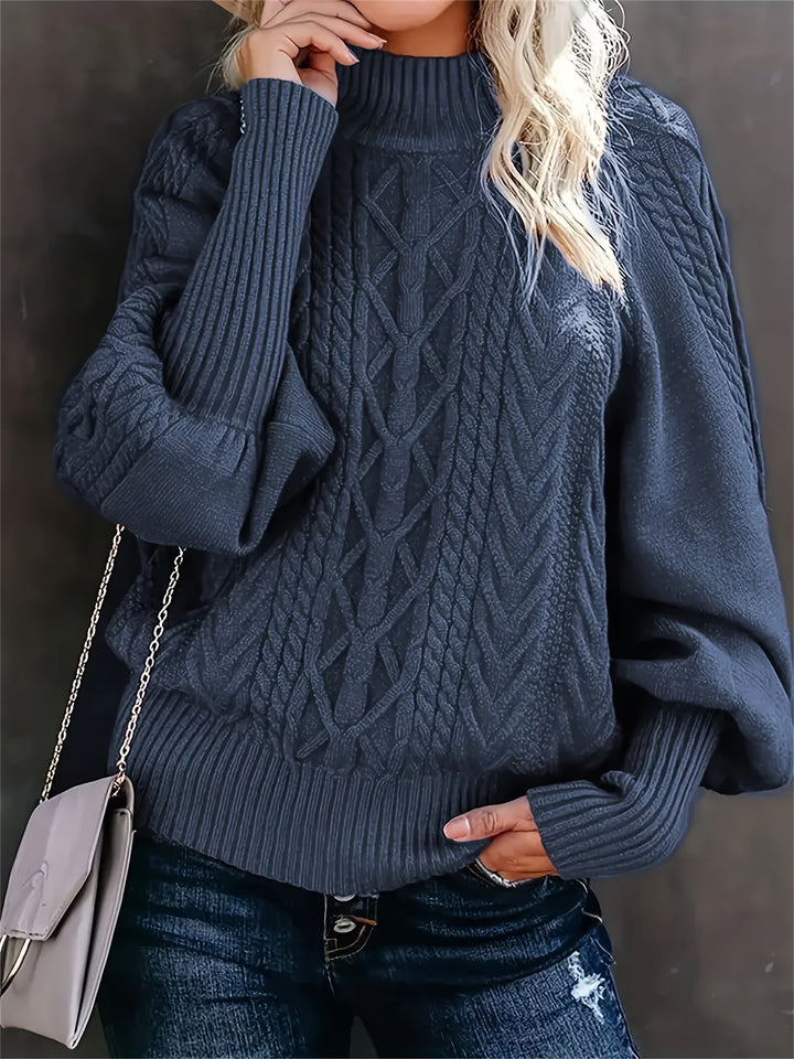 Carys | Textured Knit Sweater with Clean Neckline for Women