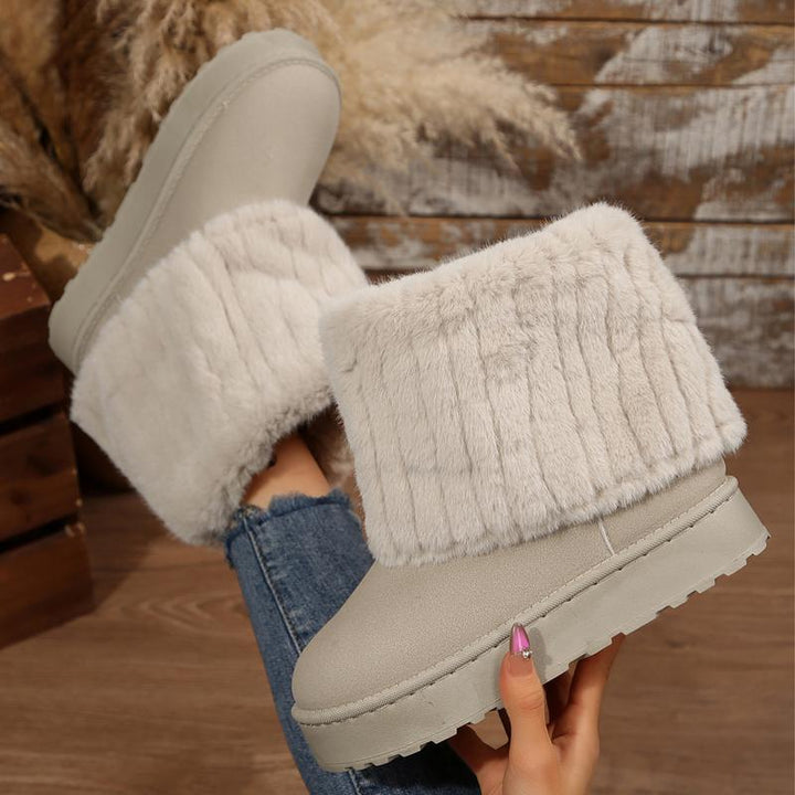 Willow | Faux Fur Lined Snow Boots with Fluffy Warm Interior for Women