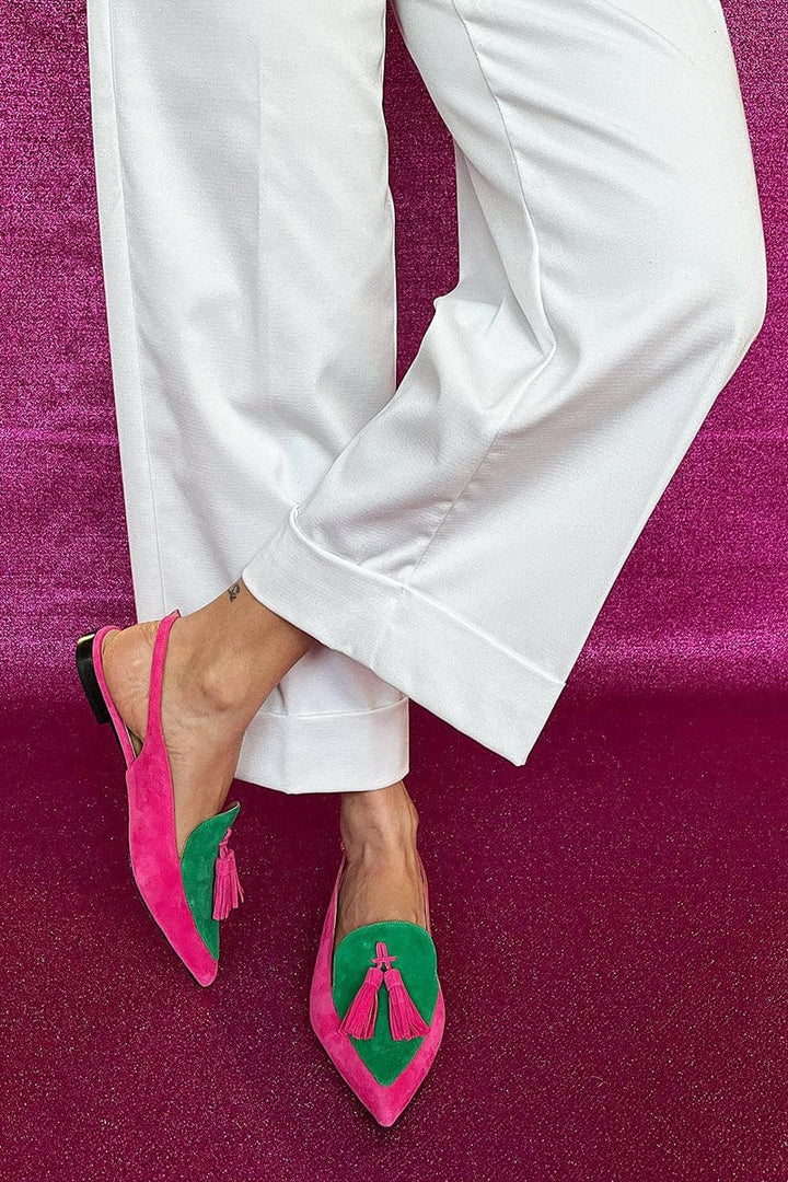 Tessa | Tassel Slingbacks
