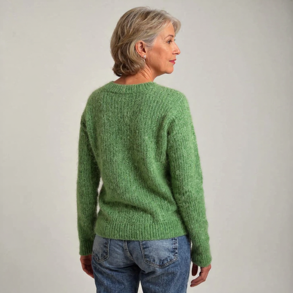 Addison | Icelandic Knit Sweater with Classic Patterned Yoke for Women