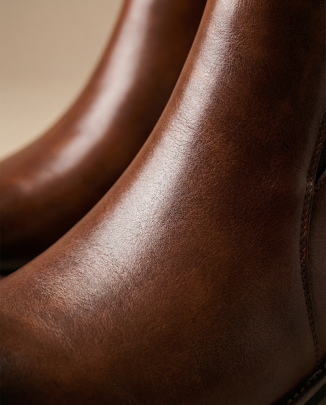 Gideon | Leather Chelsea Boots with Side Zip and Clean Profile for Men
