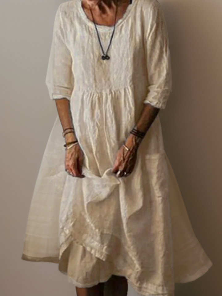 Caroline - Maxi Dress With Loose Round Neckline