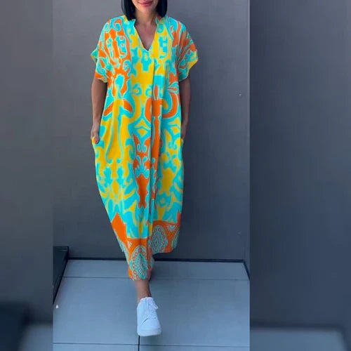 Gabriella –  Figure-Flattering Floral Dress
