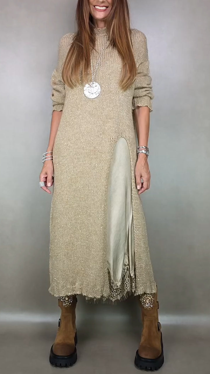 Laluna Long Sweater with Dress