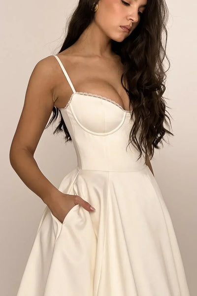 Minerva - Luxury Spaghetti Strap Princess Dress