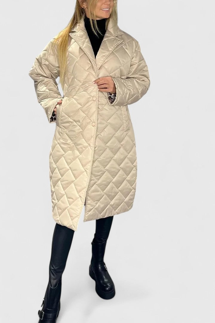 Elara | Reversible Quilted Coat with Two Wearable Faces for Women