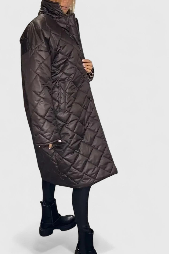 Elara | Reversible Quilted Coat with Two Wearable Faces for Women