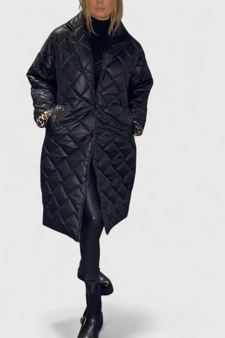 Elara | Reversible Quilted Coat with Two Wearable Faces for Women