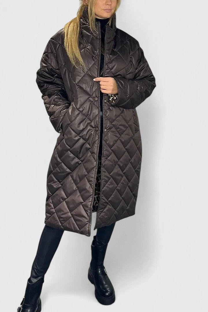 Elara | Reversible Quilted Coat with Two Wearable Faces for Women