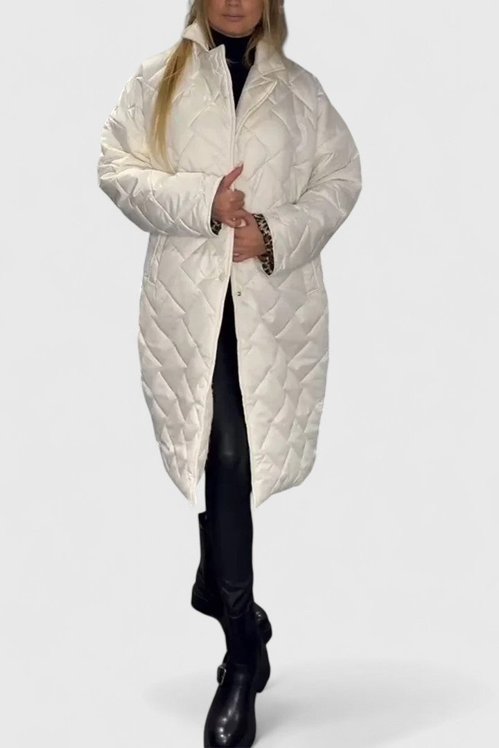 Elara | Reversible Quilted Coat with Two Wearable Faces for Women