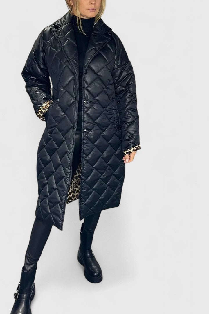 Elara | Reversible Quilted Coat with Two Wearable Faces for Women