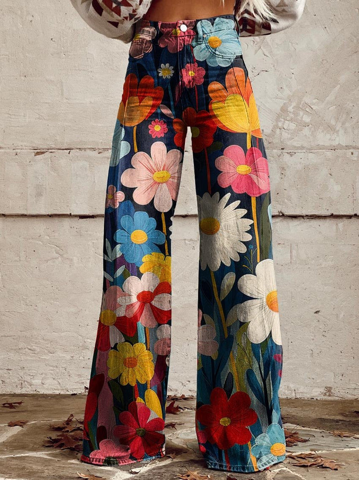 LÉNA™ | Elegant and Modern Floral Pants