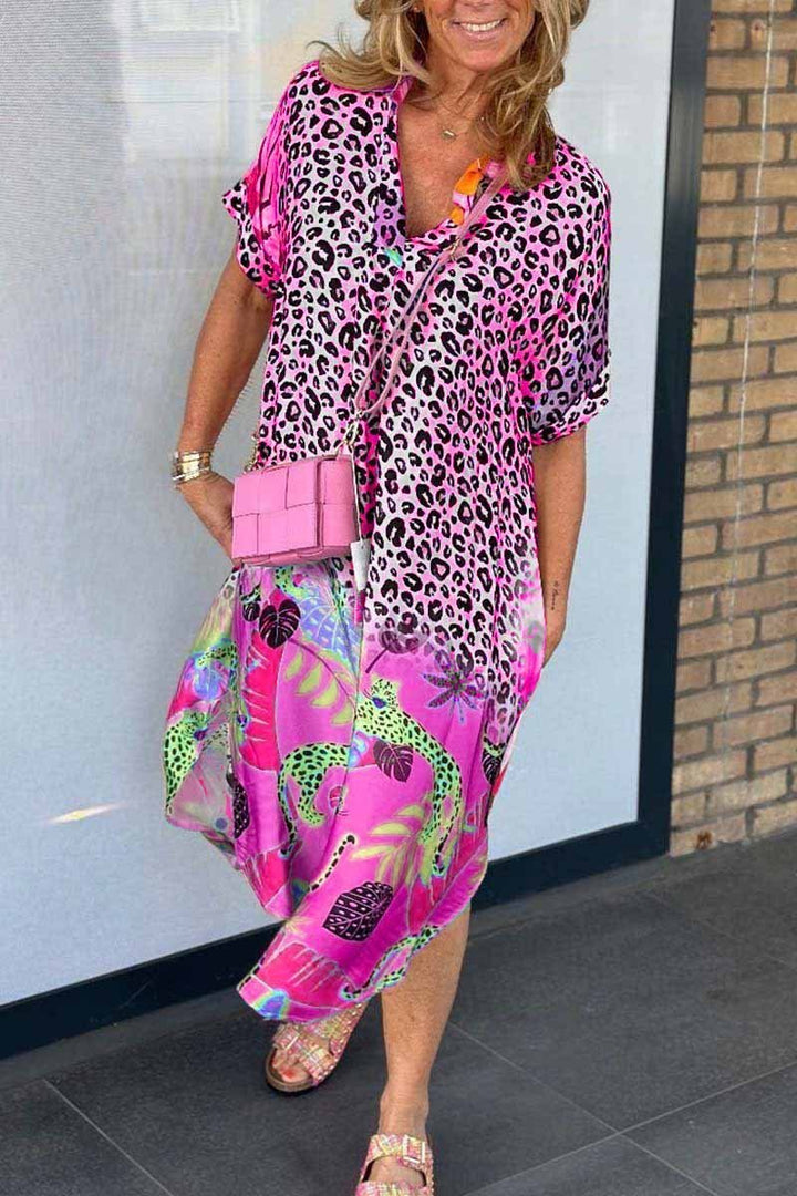 Amanda - Relaxed Leopard Dress