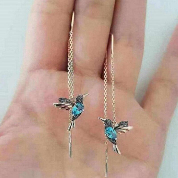 Colibri Enamel &amp; Zirconia Earrings