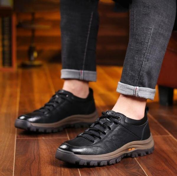 Matt | Handmade Leather Walking Shoes with Ergonomic Sole for Men