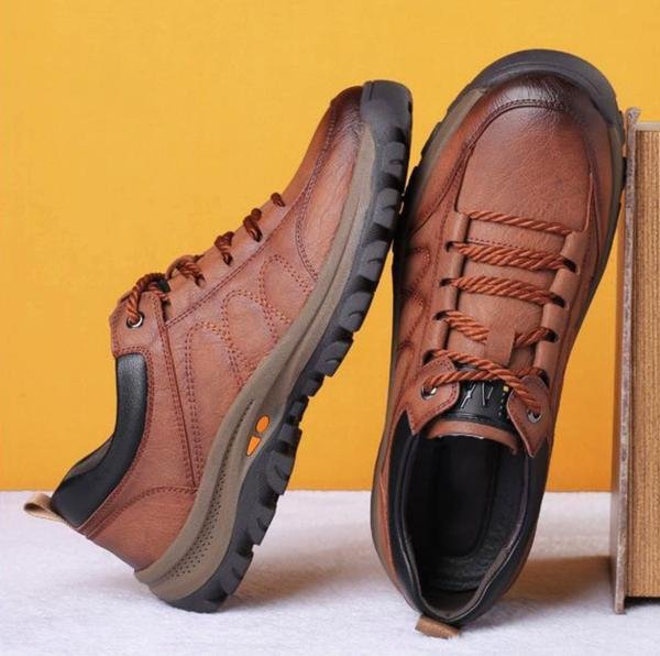 Matt | Handmade Leather Walking Shoes with Ergonomic Sole for Men