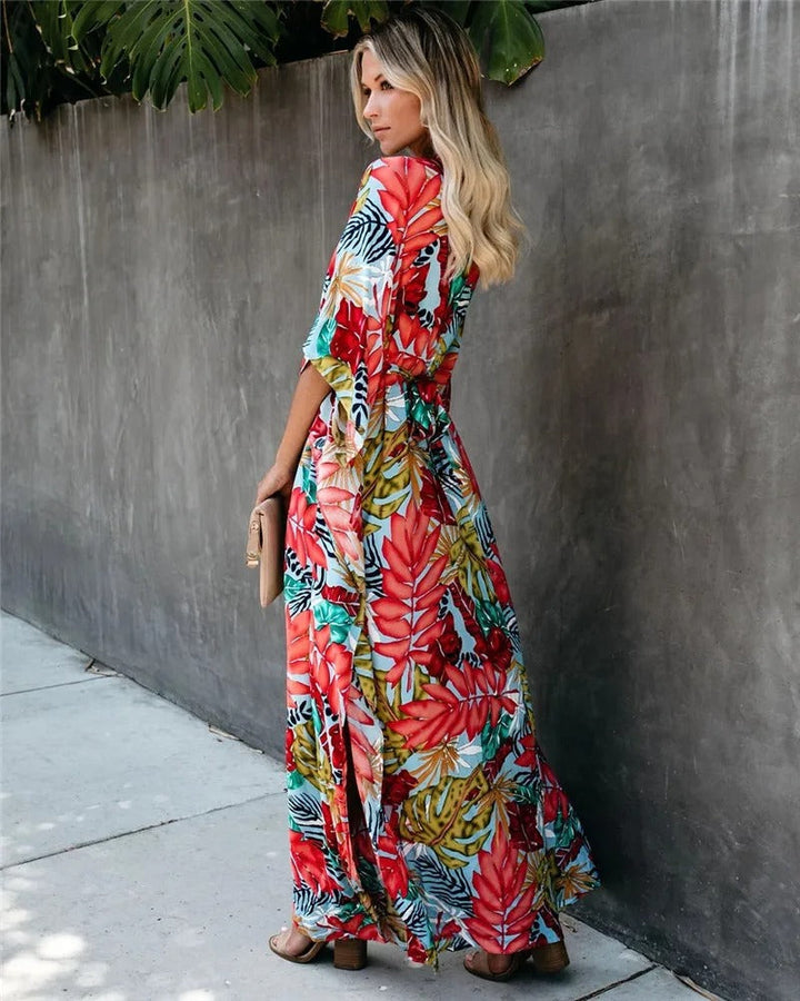 Juniper - Boho Breeze Kimono Maxi Dress