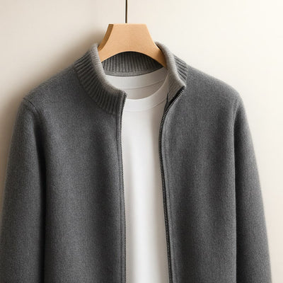 Harvey™ - Elegant Wool Zip Jacket