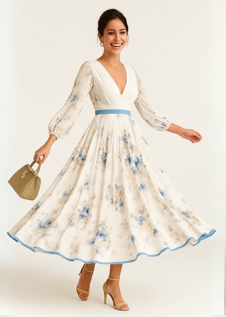 Katie - Elegant Floral Maxi Dress