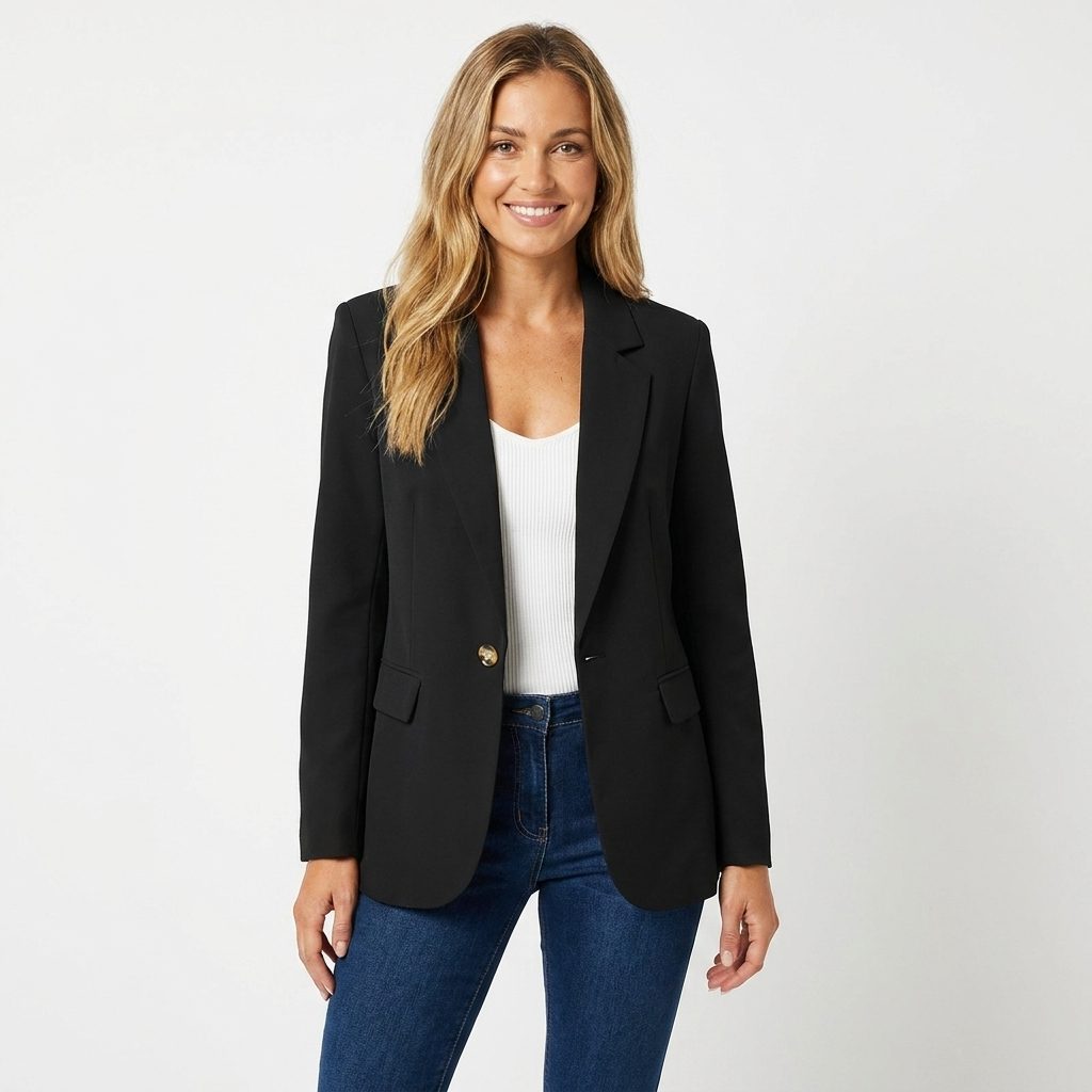 Astrid | Single-Breasted Blazer with Notch Lapel for Women