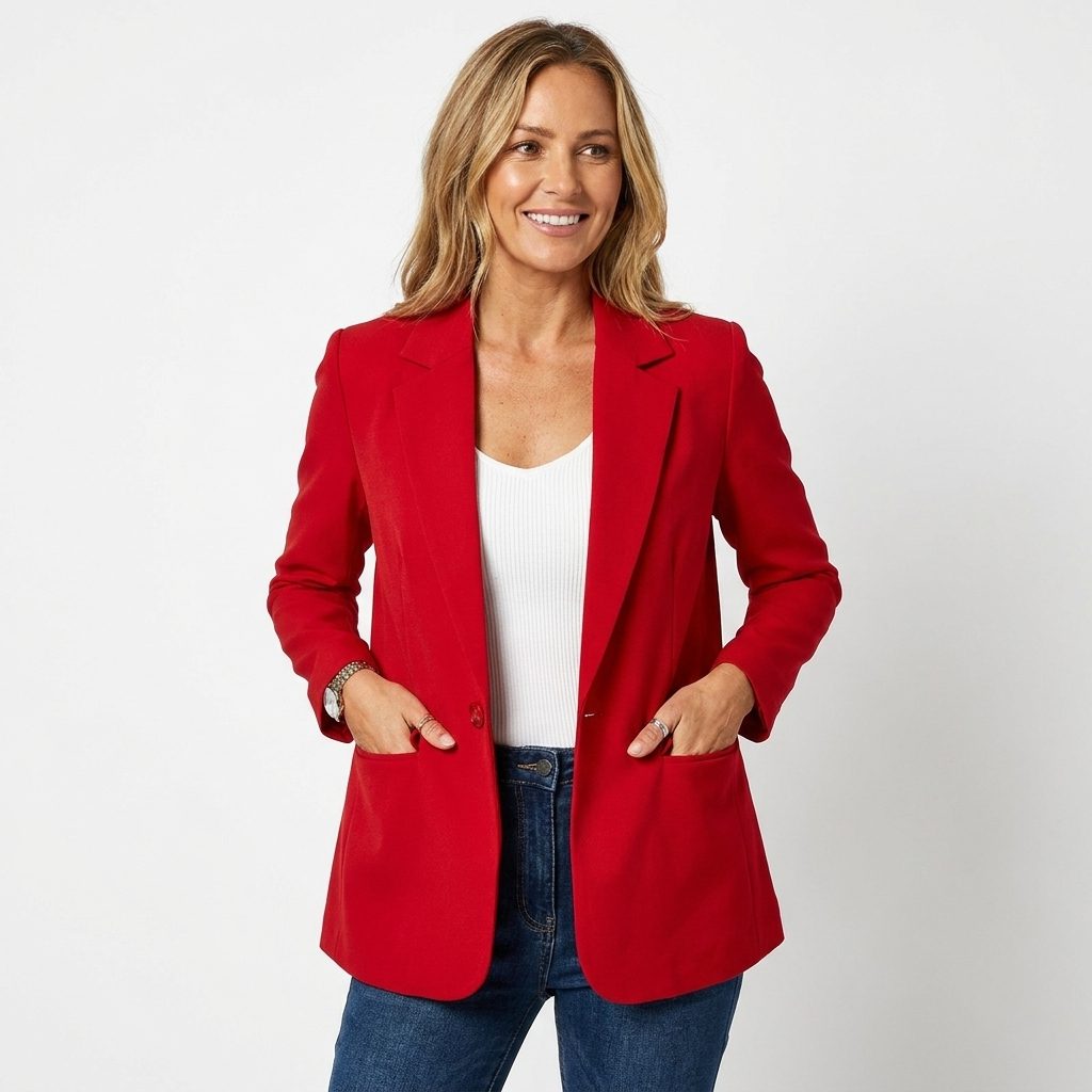 Astrid | Single-Breasted Blazer with Notch Lapel for Women