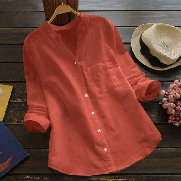 Sophie - Leisure Shirt Made Of Fine Cotton