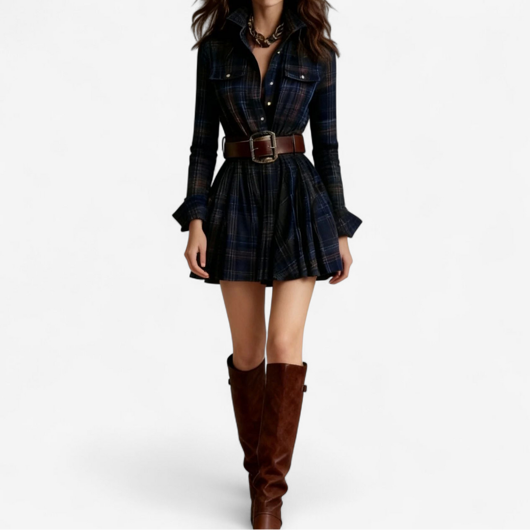 Maisie - Tartan Dress