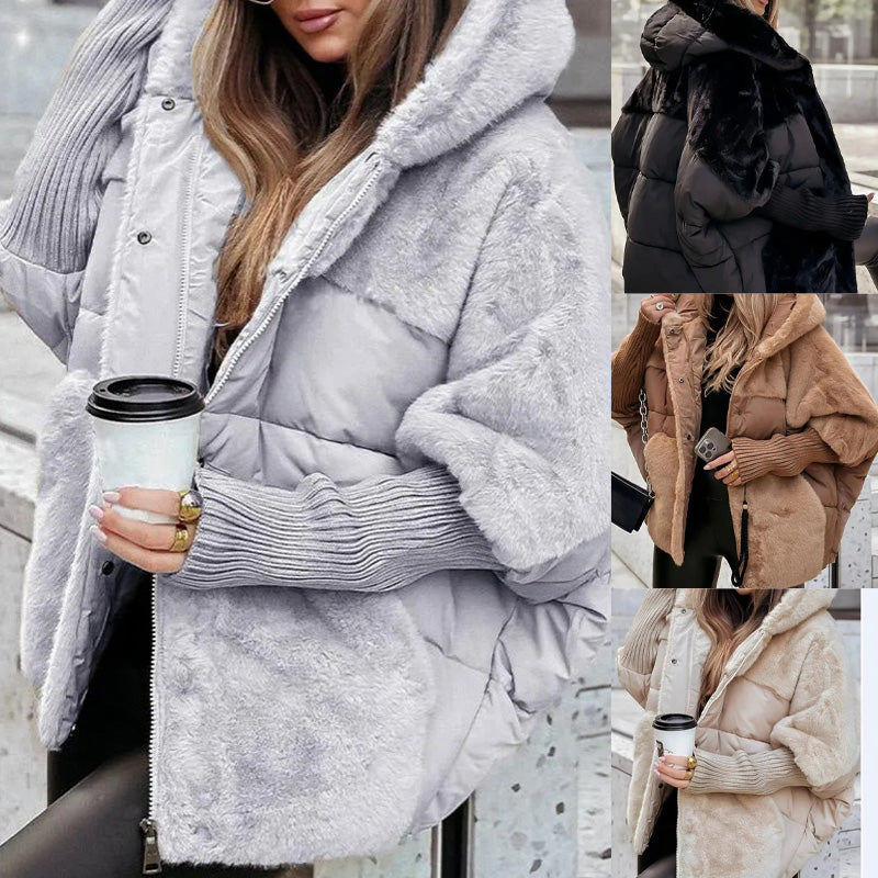 Marcelle | Faux Fur Puffer Jacket with Sleek Silhouette for Women