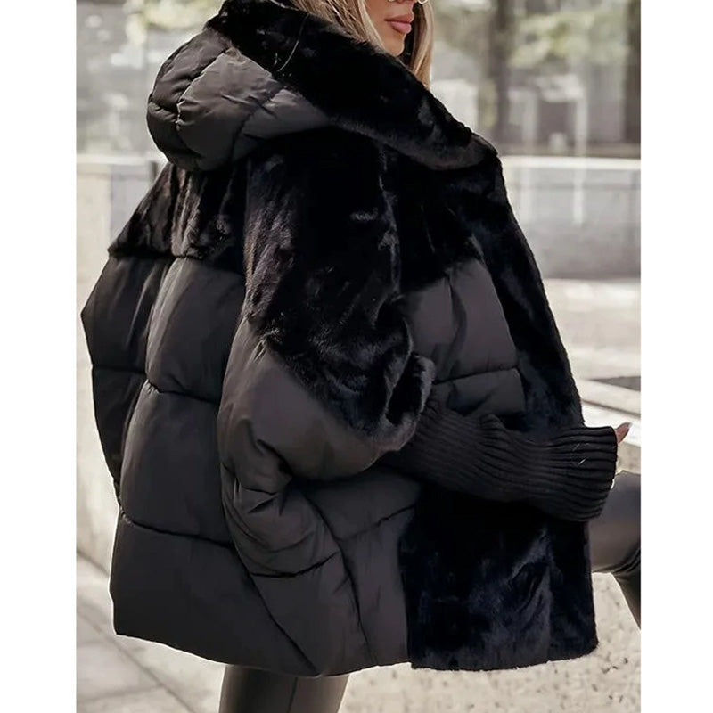 Marcelle | Faux Fur Puffer Jacket with Sleek Silhouette for Women