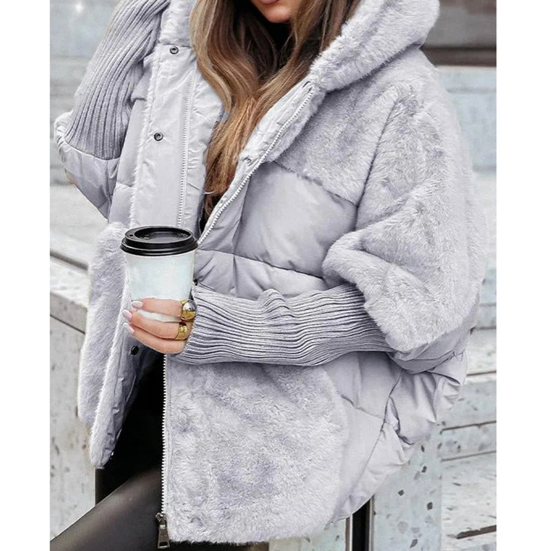 Marcelle | Faux Fur Puffer Jacket with Sleek Silhouette for Women