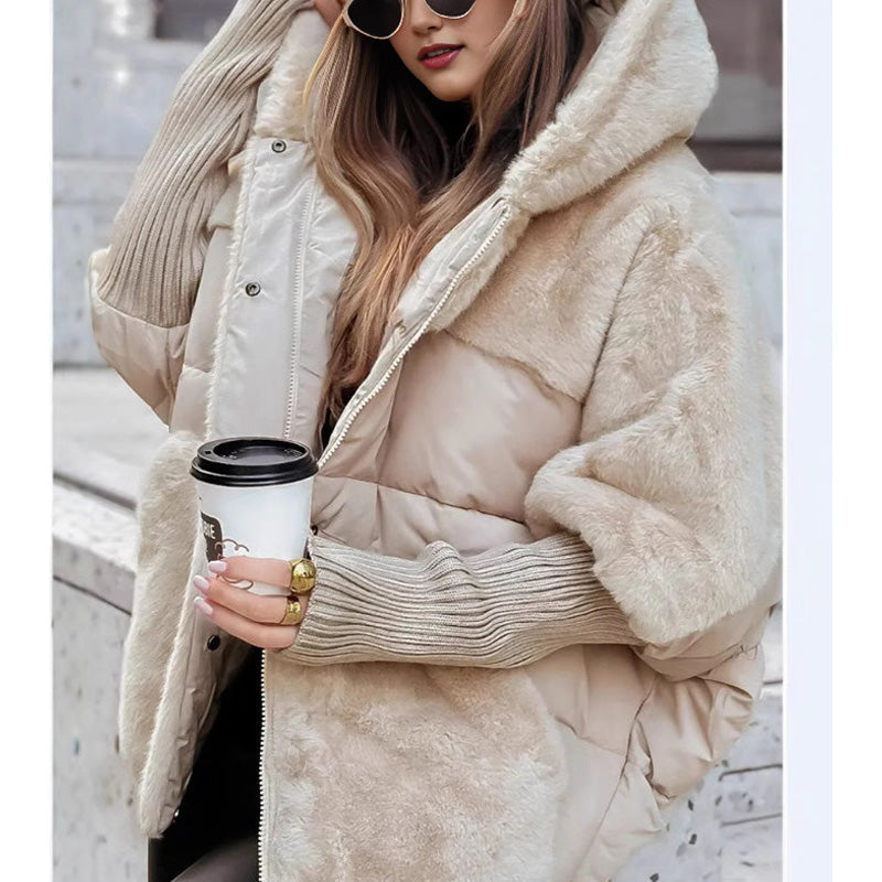 Marcelle | Faux Fur Puffer Jacket with Sleek Silhouette for Women
