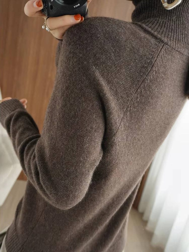 Araminta | Ribbed Knit Sweater with Roll Neck for Women