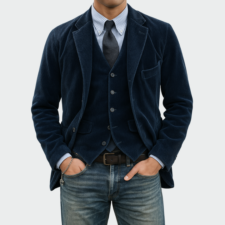 Tommy - 2-Piece Suit: Velvet Blazer And Vest