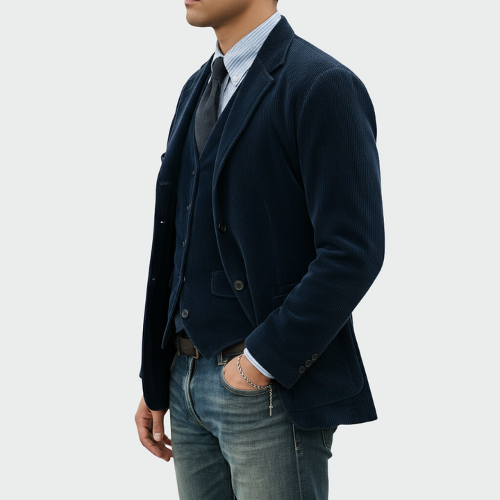 Tommy - 2-Piece Suit: Velvet Blazer And Vest
