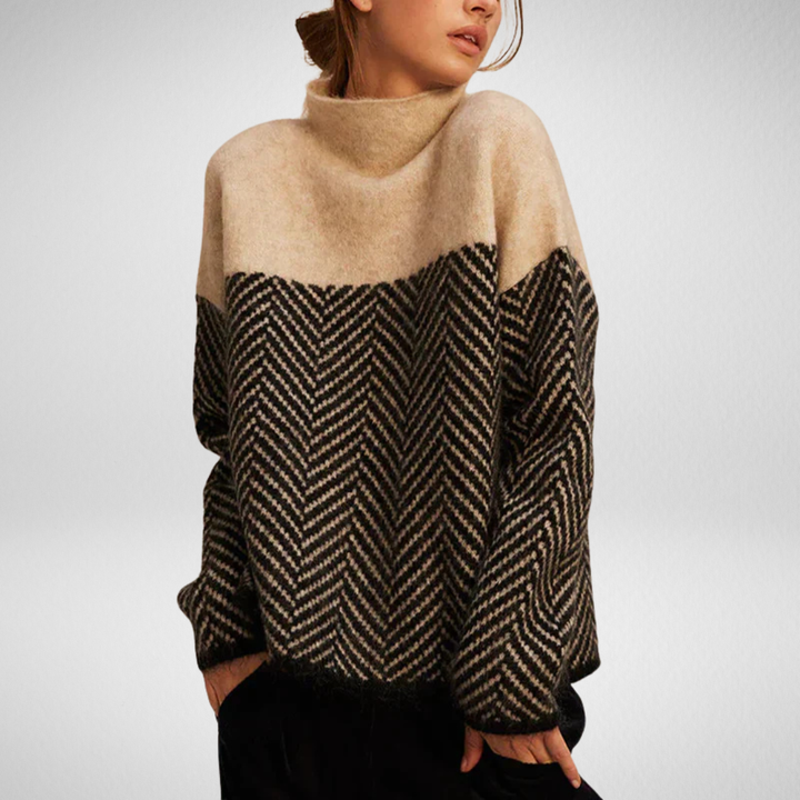 Mira - Elegant Cable Knit Sweater