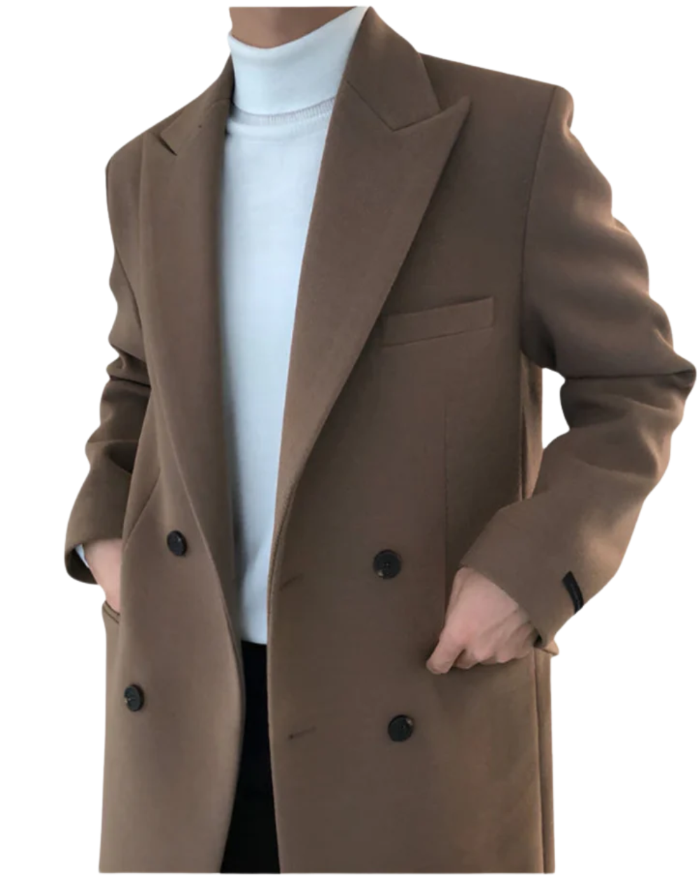 Elegant Lined Coat For Men