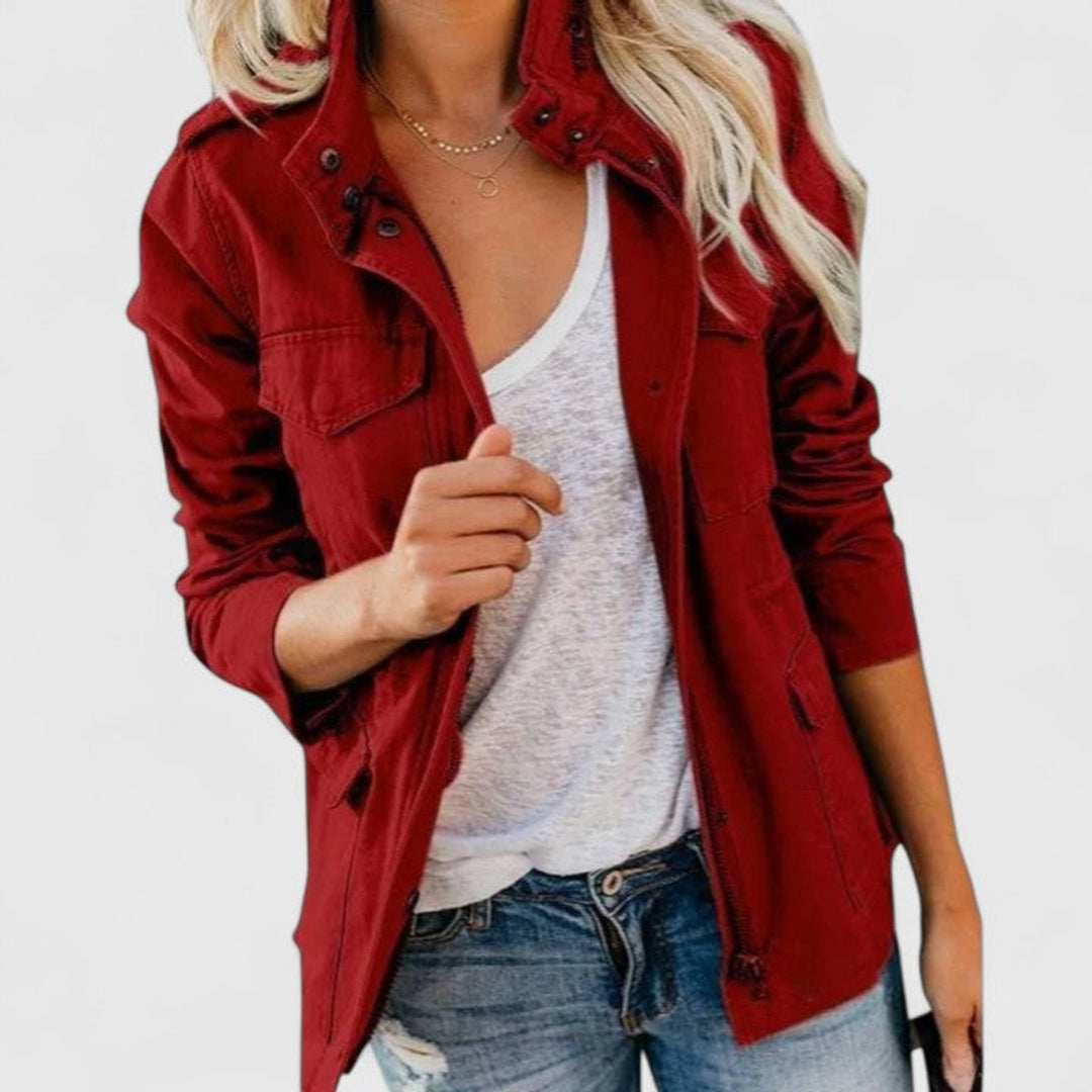 Luna | Lightweight Utility Jacket with Drawstring Waist for Women