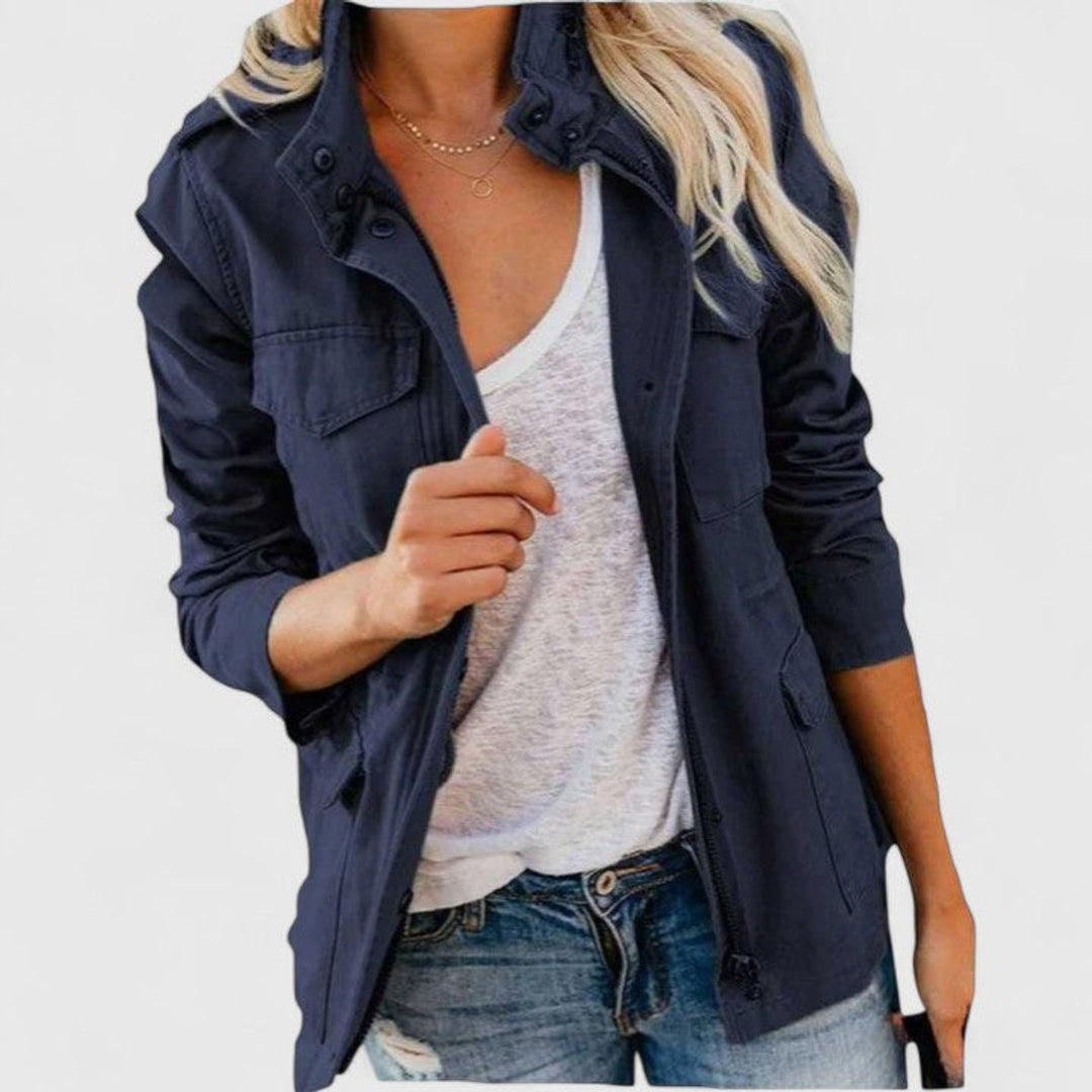 Luna | Lightweight Utility Jacket with Drawstring Waist for Women
